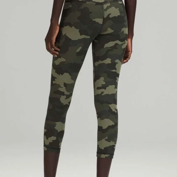 LULULEMON Women’s Green Camo Print Yoga Leggings - Size 4 - Picture 6 of 6